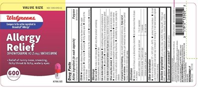 Walgreen Label (0835k 600g Walgreens A Lbl R51108)